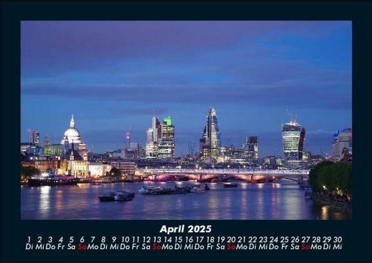 Produktbild: London 2025 Fotokalender DIN A5