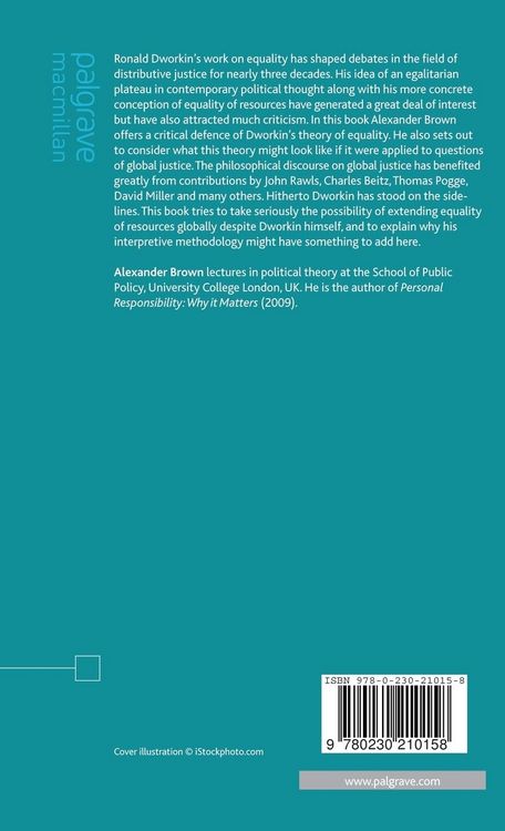 Produktbild: Ronald Dworkin's Theory of Equality