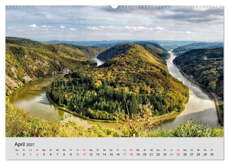 Produktbild: Saarland - unbekannte Sch&ouml;nheit (hochwertiger Premium Wandkalender 2027 DIN A2 quer), Kunstdruck in Hochglanz