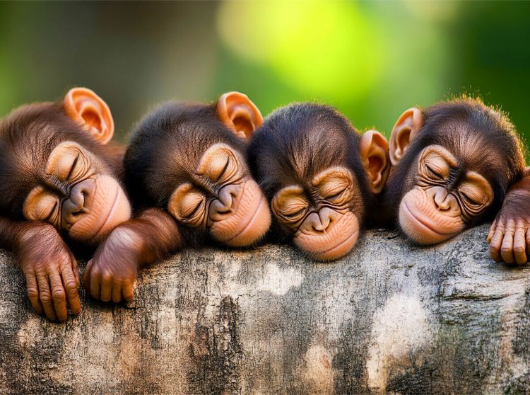 Produktbild: CALVENDO Puzzle Affen | 2000 Teile Lege-Gr&ouml;&szlig;e 90x67cm Foto-Puzzle f&uuml;r gl&uuml;ckliche Stunden