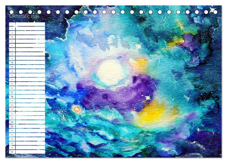 Produktbild: Faszination Malerei - Planer (Tischkalender 2026 DIN A5 quer), CALVENDO Monatskalender