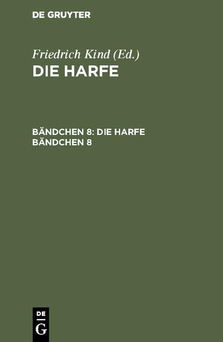 Produktbild: Die Harfe. B&auml;ndchen 8