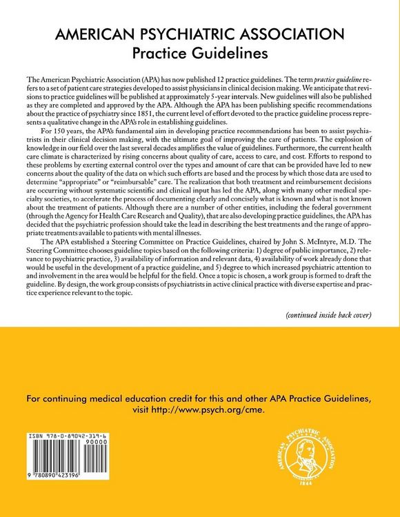 Produktbild: Practice Guideline for the Treatment of Patients With Borderline Personality Disorder