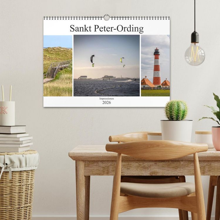 Produktbild: Impressionen aus Sankt Peter-Ording (Wandkalender 2026 DIN A3 quer), CALVENDO Monatskalender