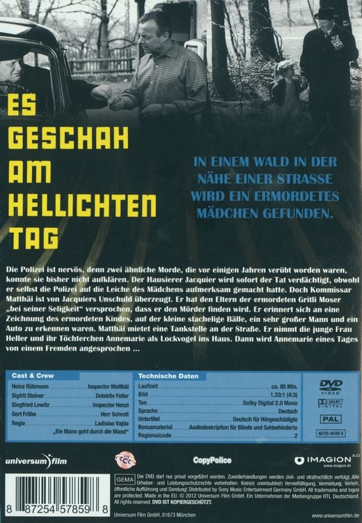 Produktbild: Es geschah am hellichten Tag - Remastered Version