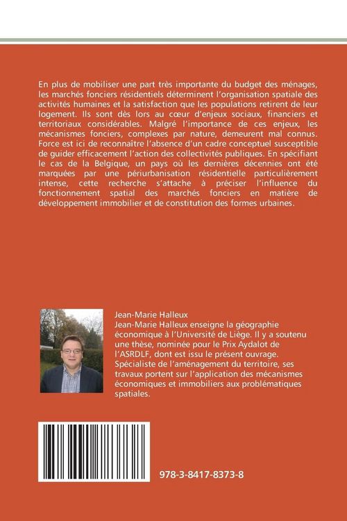 Produktbild: Structuration spatiale des march&eacute;s fonciers et &eacute;talement urbain