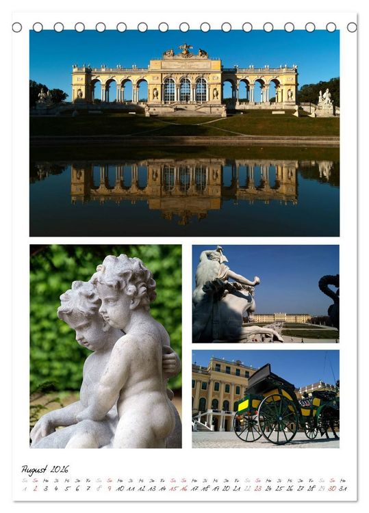 Produktbild: Schloss Sch&ouml;nbrunn im Wandel der Jahreszeiten (Tischkalender 2026 DIN A5 hoch), CALVENDO Monatskalender