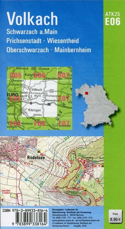 Produktbild: ATK25-E06 Volkach (Amtliche Topographische Karte 1:25000)