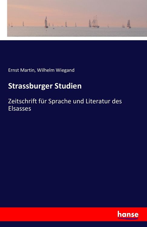 Produktbild: Strassburger Studien