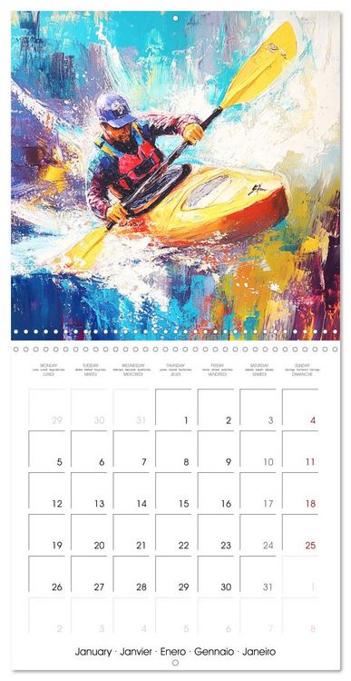 Produktbild: Canvas of Olympic Champions (Wall Calendar 2026 12 &times; 12 Inch) CALVENDO 12 Month Wall Calendar