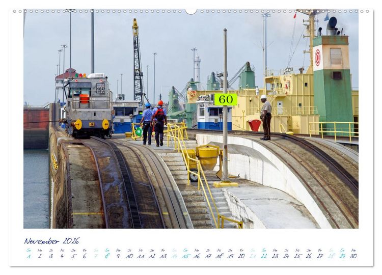 Produktbild: PANAMA-KANAL: Drahtseilakt-Bilder (Wandkalender 2026 DIN A2 quer), CALVENDO Monatskalender