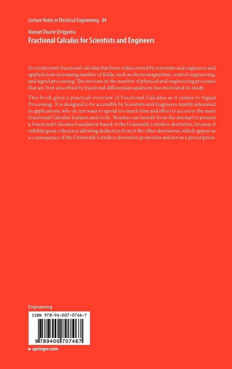 Produktbild: Fractional Calculus for Scientists and Engineers