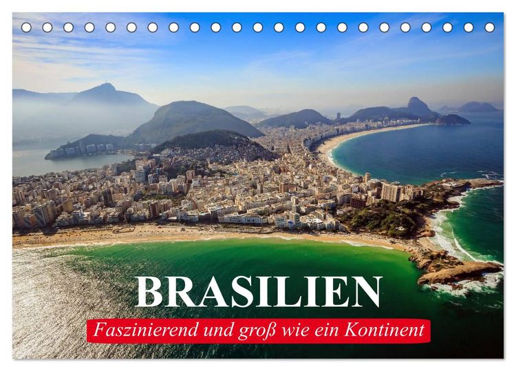 Produktbild: Brasilien. Faszinierend und gro&szlig; wie ein Kontinent (Tischkalender 2026 DIN A5 quer), CALVENDO Monatskalender