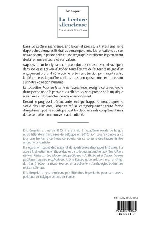 Produktbild: Lecture silencieuse
