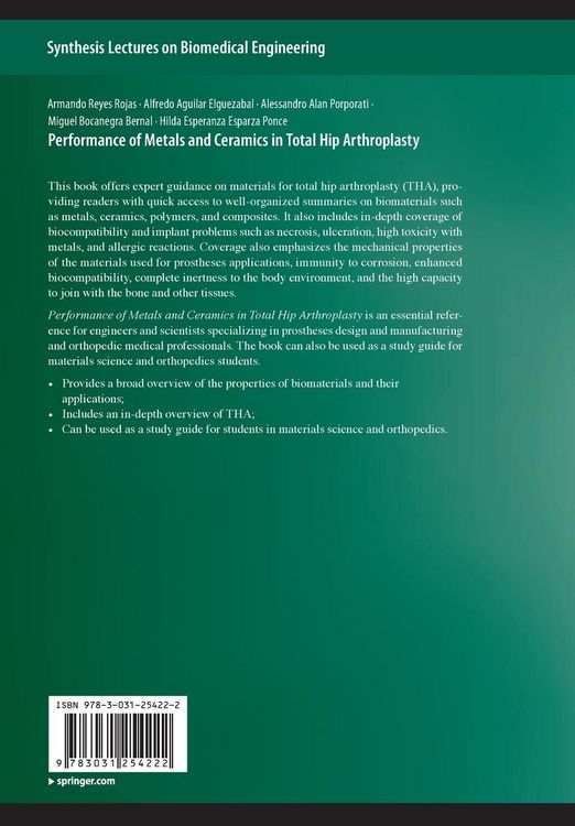Produktbild: Performance of Metals and Ceramics in Total Hip Arthroplasty