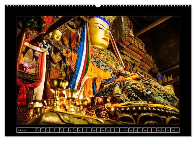 Produktbild: Eine Rundreise durch Tibet (hochwertiger Premium Wandkalender 2026 DIN A2 quer), Kunstdruck in Hochglanz