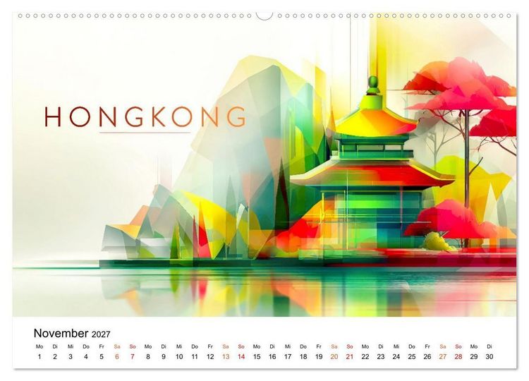 Produktbild: St&auml;dte der Welt - Premium Edition (Wandkalender 2027 DIN A2 quer), CALVENDO Monatskalender