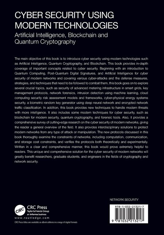 Produktbild: Cyber Security Using Modern Technologies