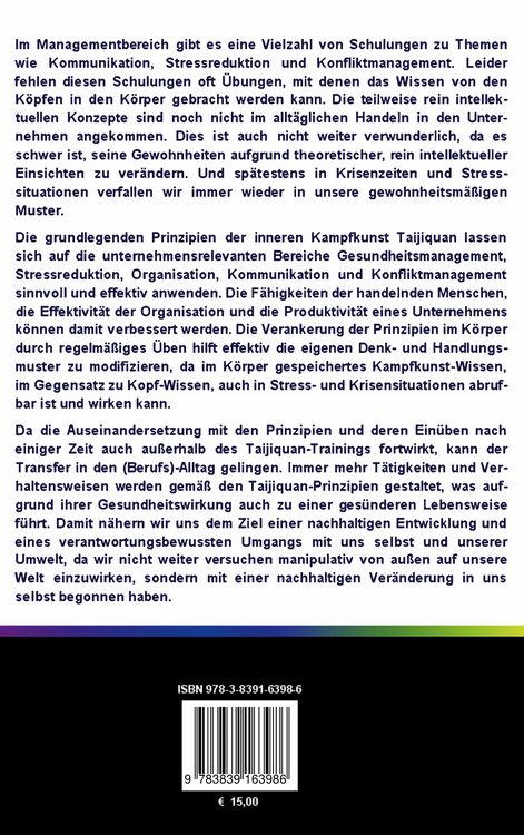 Produktbild: Taijiquan Prinzipien f&uuml;r Menschen in Unternehmen und Organisationen