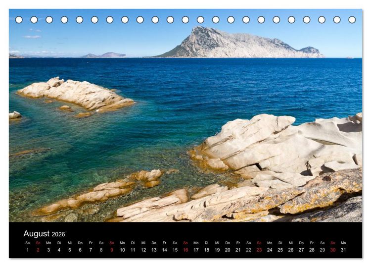 Produktbild: Sardinien (Tischkalender 2026 DIN A5 quer), CALVENDO Monatskalender