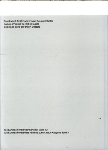Produktbild: Die Kunstdenkm&auml;ler des Kantons Z&uuml;rich, Neue Ausgabe Band V