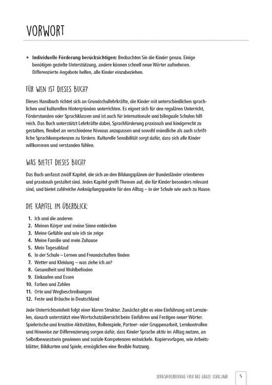 Produktbild: Sprachf&ouml;rderung f&uuml;r das ganze Schuljahr