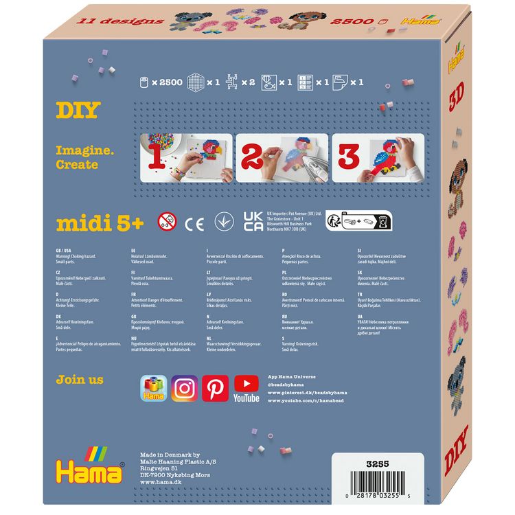 Produktbild: Hama B&uuml;gelperlen midi Tiersalon 2500 St&uuml;ck