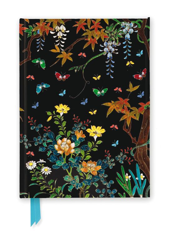 Produktbild: Premium Notizbuch DIN A5: Ashmolean Museum, Cloisonn&eacute; K&auml;stchen mit Blumen und Schmetterlingen