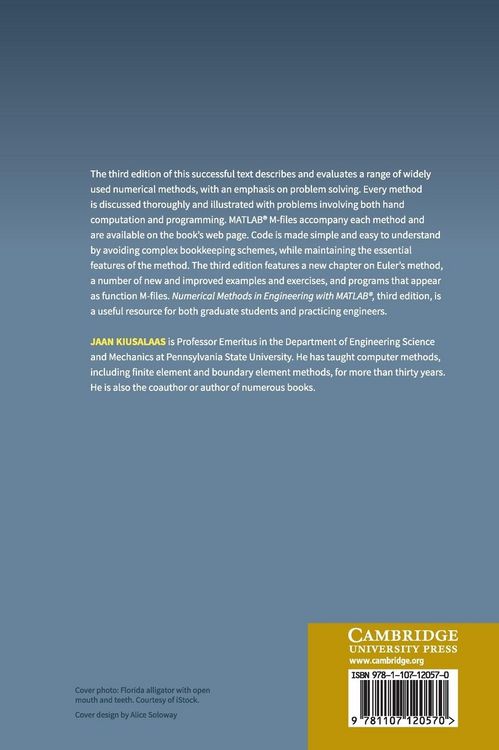 Produktbild: Numerical Methods in Engineering with MATLAB&reg;