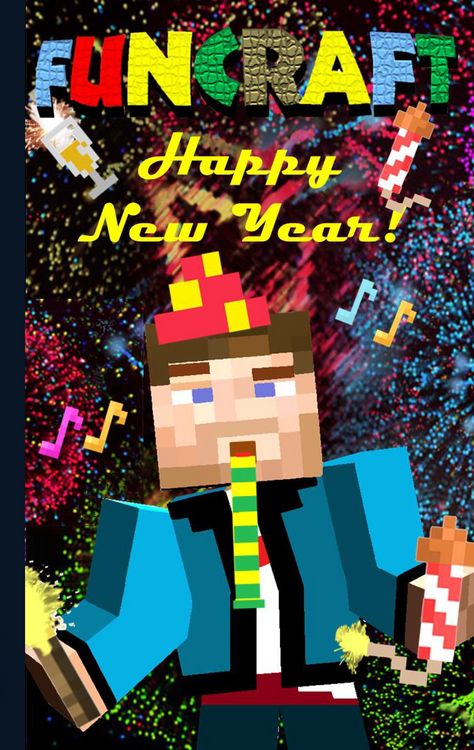 Produktbild: Funcraft - Happy New Year to all Minecraft Fans! (unofficial Notebook)