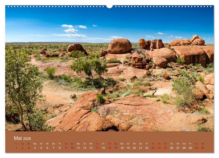 Produktbild: Down Under - Eine Reise durch Australien (Wandkalender 2026 DIN A2 quer), CALVENDO Monatskalender