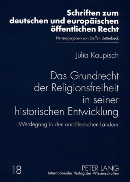 Produktbild: Das Grundrecht der Religionsfreiheit in seiner historischen Entwicklung