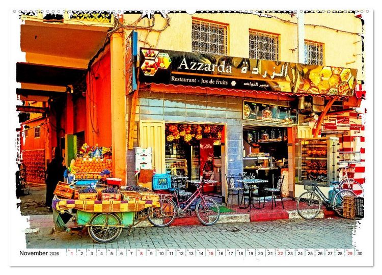 Produktbild: Marokkanische Impressionen (hochwertiger Premium Wandkalender 2026 DIN A2 quer), Kunstdruck in Hochglanz
