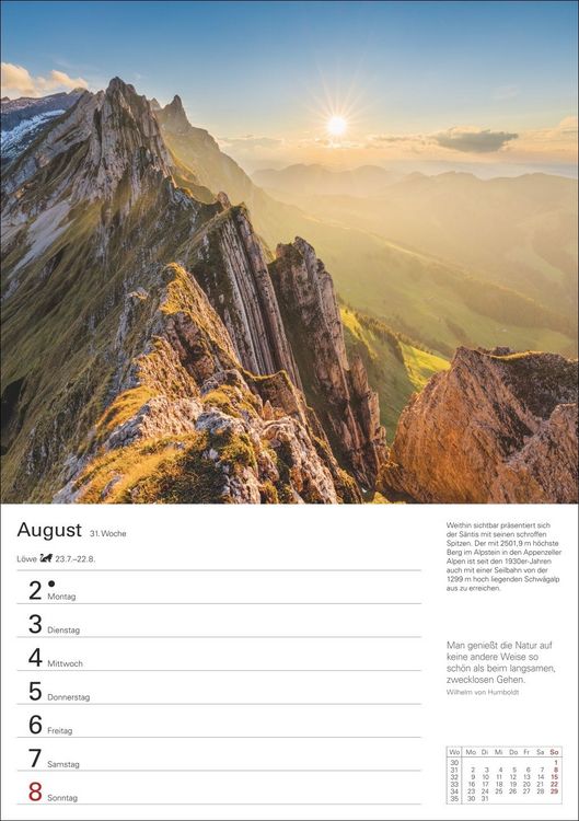 Produktbild: Berge Wochenplaner 2027 - 53 faszinierende Fotografien
