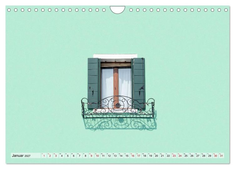 Produktbild: Minimal Burano (Wandkalender 2027 DIN A4 quer), CALVENDO Monatskalender