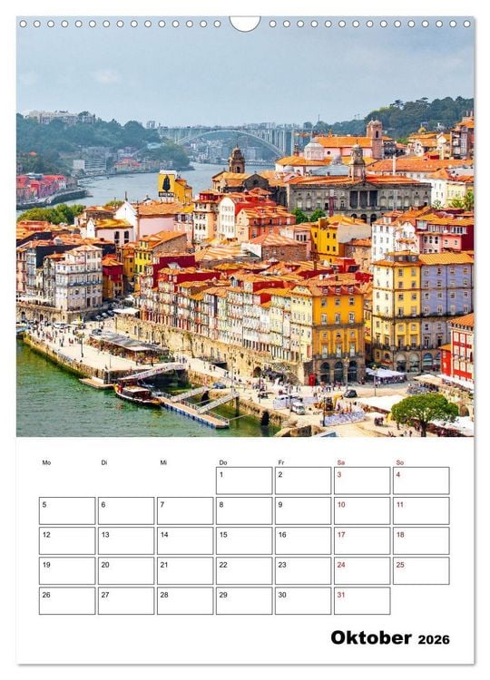 Produktbild: Porto - ein Traumreiseziel (Wandkalender 2026 DIN A3 hoch), CALVENDO Monatskalender