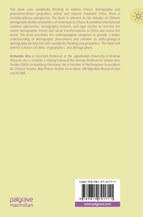Produktbild: Complexity Thinking and China&rsquo;s Demography Within and Beyond Mainland China