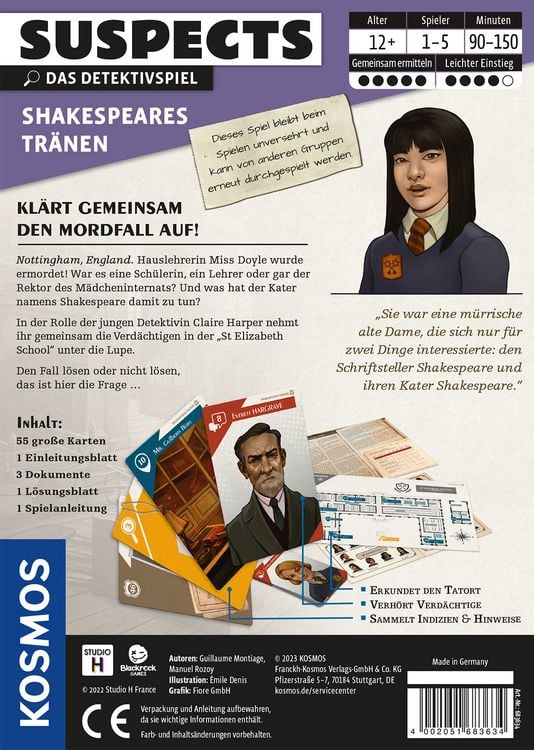 Produktbild: Suspects Shakespeares Tr&auml;nen