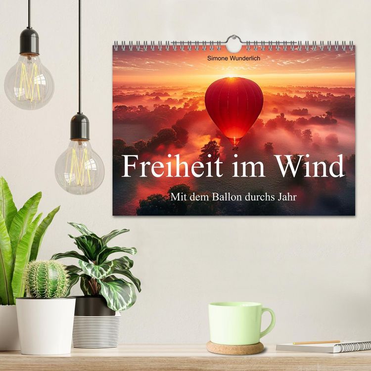 Produktbild: Freiheit im Wind - Mit dem Ballon durchs Jahr (Wandkalender 2026 DIN A4 quer), CALVENDO Monatskalender