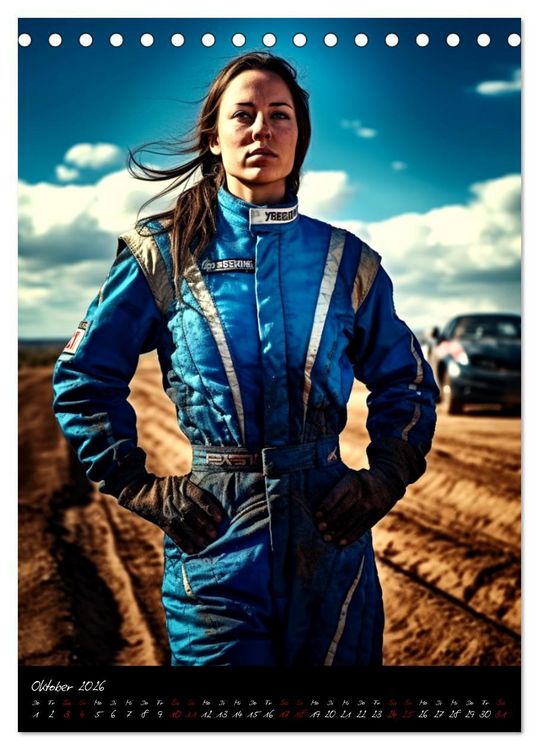 Produktbild: Dirt Race Girls (Tischkalender 2026 DIN A5 hoch), CALVENDO Monatskalender