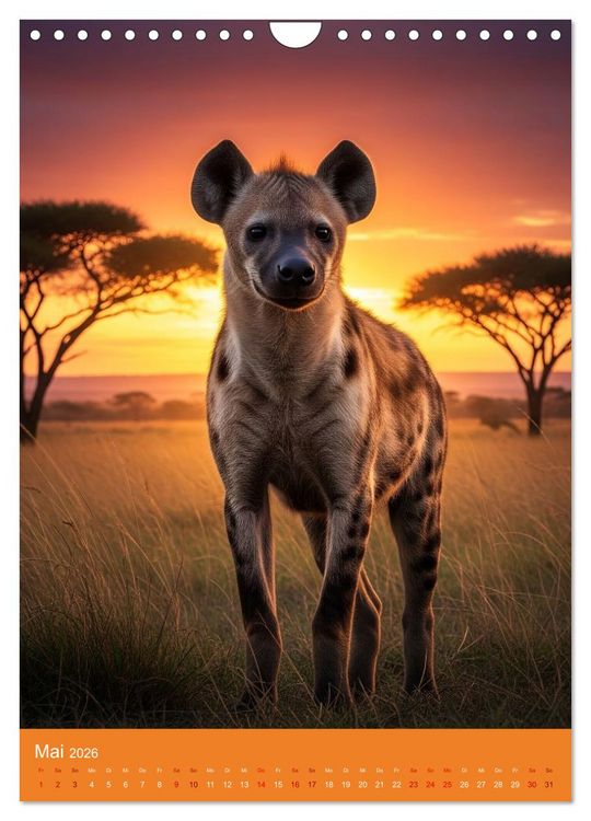 Produktbild: Tiere in der Savanne (Wandkalender 2026 DIN A4 hoch), CALVENDO Monatskalender