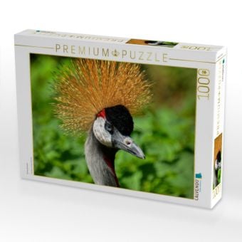 Produktbild: CALVENDO Puzzle Kronenkranich | 1000 Teile Lege-Gr&ouml;&szlig;e 64x48cm Foto-Puzzle f&uuml;r gl&uuml;ckliche Stunden