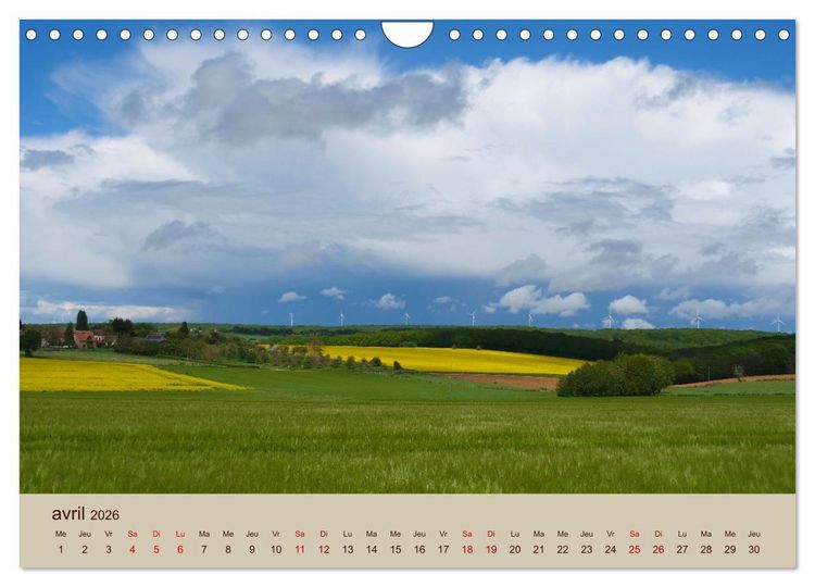 Produktbild: Paysages de l'Yonne (Calendrier mural 2026 DIN A4 vertical), CALVENDO calendrier mensuel