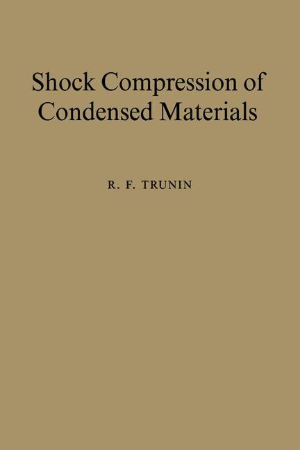 Produktbild: Shock Compression of Condensed Materials