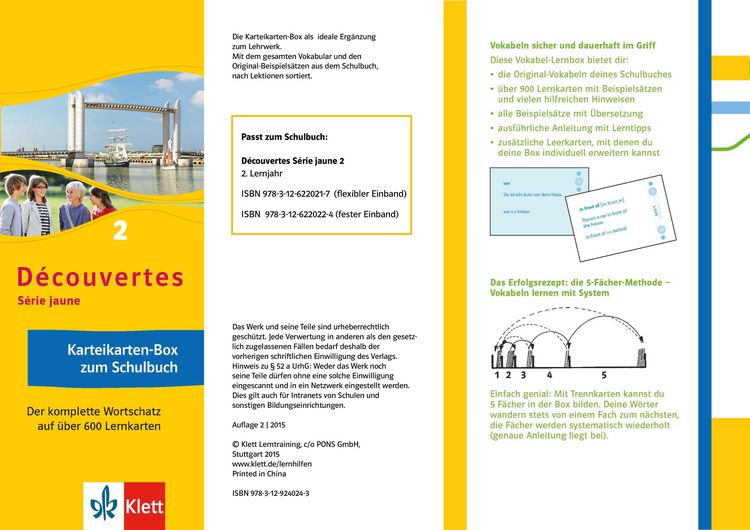 Produktbild: D&eacute;couvertes 2 S&eacute;rie jaune - Vokabel-Lernbox zum Sch&uuml;lerbuch