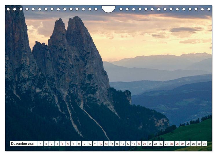 Produktbild: Der Schlern - Magie und Mythos im Herzen der Dolomiten (Wandkalender 2026 DIN A4 quer), CALVENDO Monatskalender