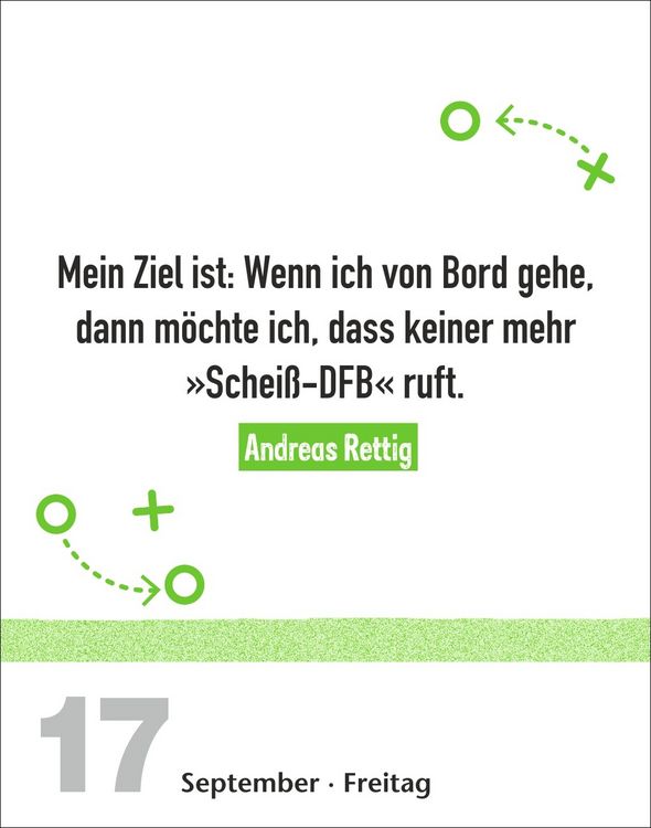 Produktbild: Lattenknaller Tagesabrei&szlig;kalender 2027 - Die witzigsten Fu&szlig;ballerspr&uuml;che