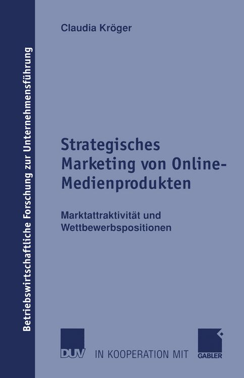 Produktbild: Strategisches Marketing von Online-Medienprodukten