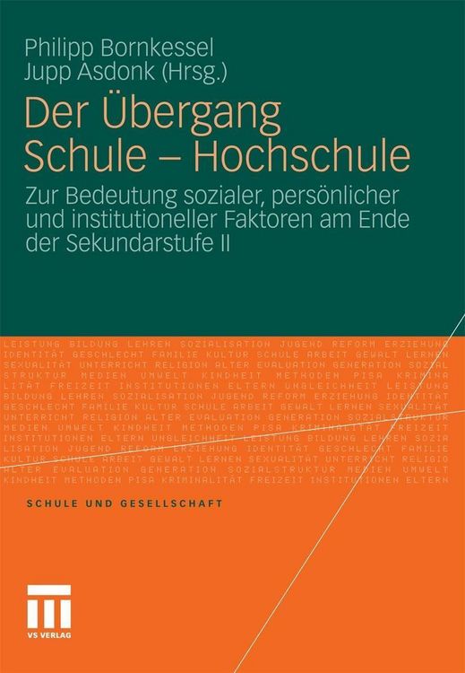 Produktbild: Der &Uuml;bergang Schule - Hochschule