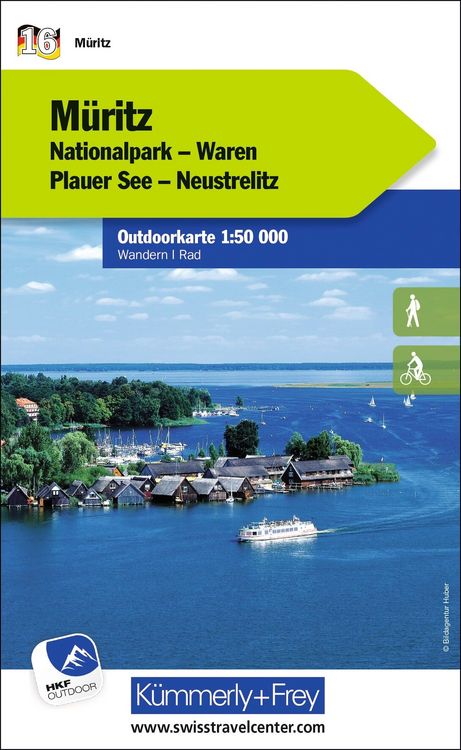 Produktbild: K&uuml;mmerly+Frey Outdoorkarte Deutschland 16 M&uuml;ritz Nationalpark 1:50.000